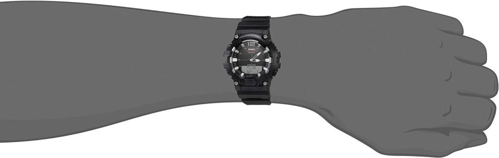 Casio Mens HDC-700-1AVCF Classic Analog-Digital Display Quartz Black Watch