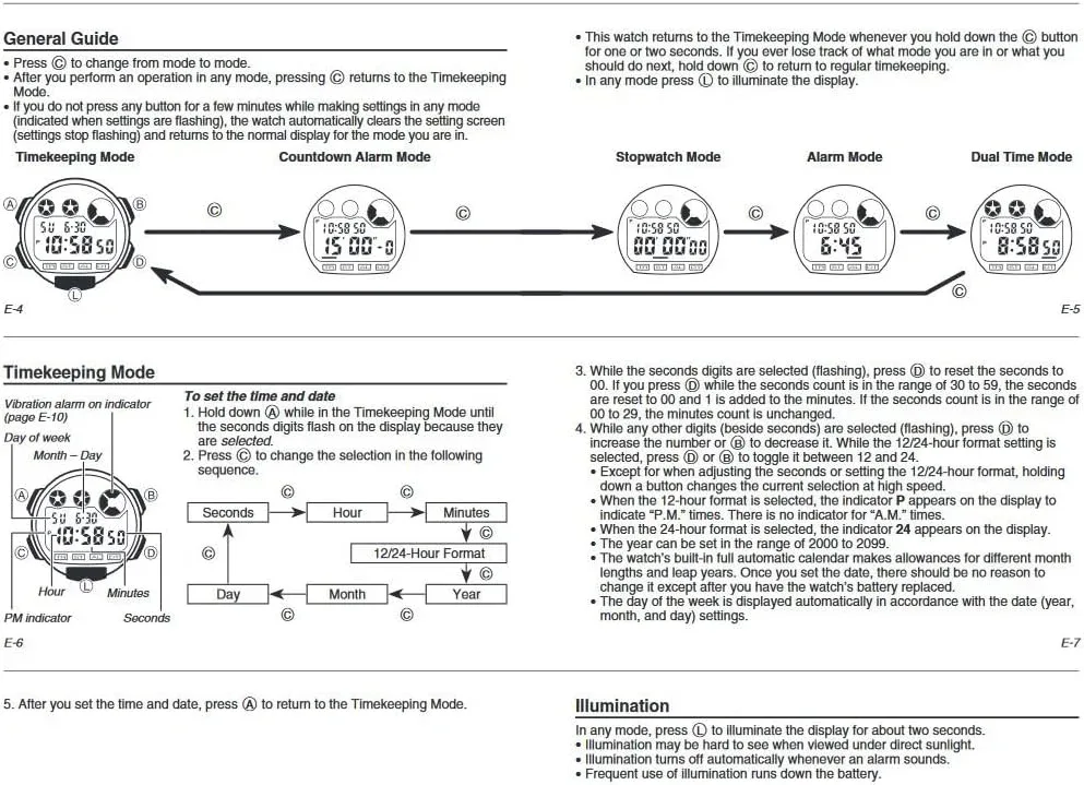 Casio Mens W735H-1AVCF Super Illuminator Watch With Black Resin Band Casio Mens W735H-1AVCF Super Illuminator Watch With Black Resin Band