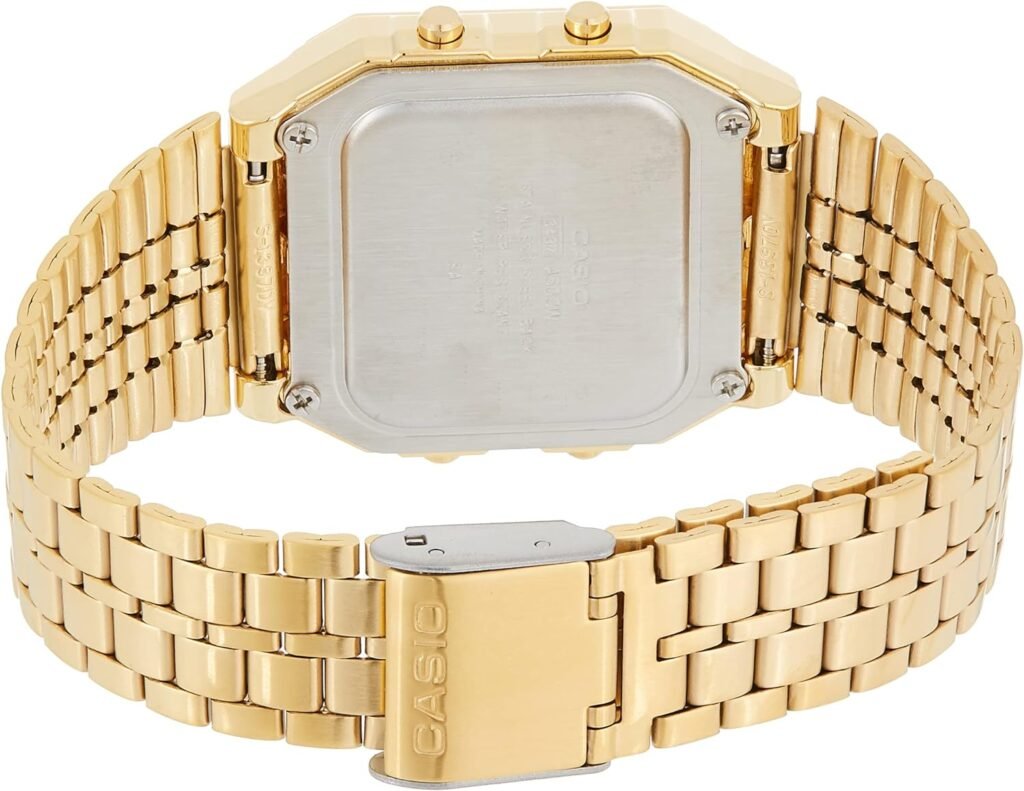 CASIO Mens Digital World TIME A500WGA-1DF Stainless Steel Watch CASIO Mens Digital World TIME A500WGA-1DF Stainless Steel Watch