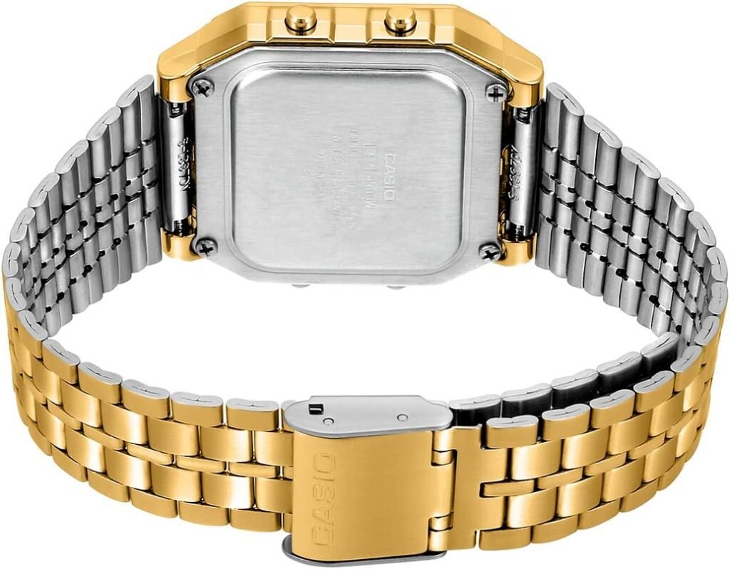 CASIO Mens Digital World TIME A500WGA-9DF Stainless Steel Watch