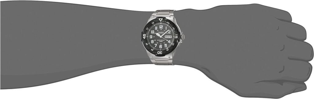 Casio Mens Diver Style Quartz Watch with Stainless Steel Strap, Silver, 23.8 (Model: MRW-200HD-1BVCF) Casio Mens Diver Style Quartz Watch with Stainless Steel Strap, Silver, 23.8 (Model: MRW-200HD-1BVCF)