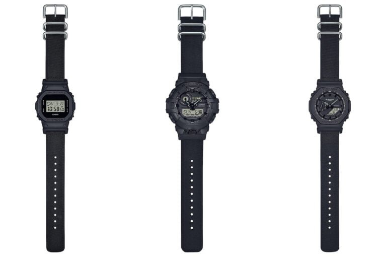 G-Shock Utility Black Series with Cordura Eco Bands and Positive LCD Displays