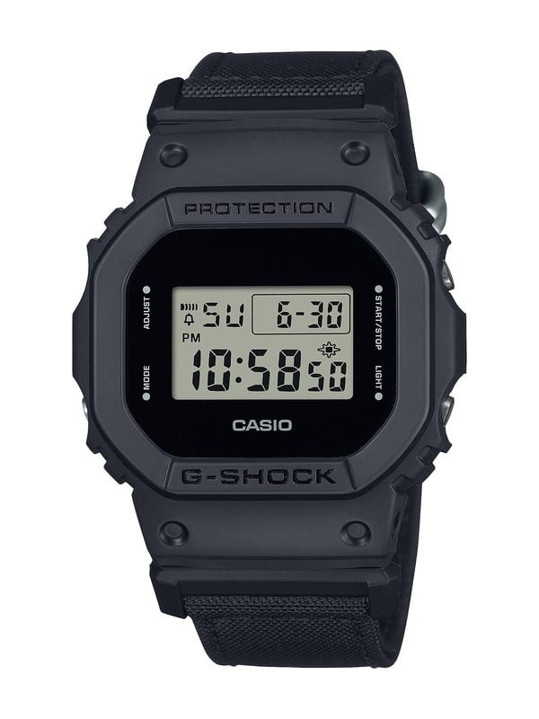 G-Shock Utility Black Series with Cordura Eco Bands and Positive LCD Displays