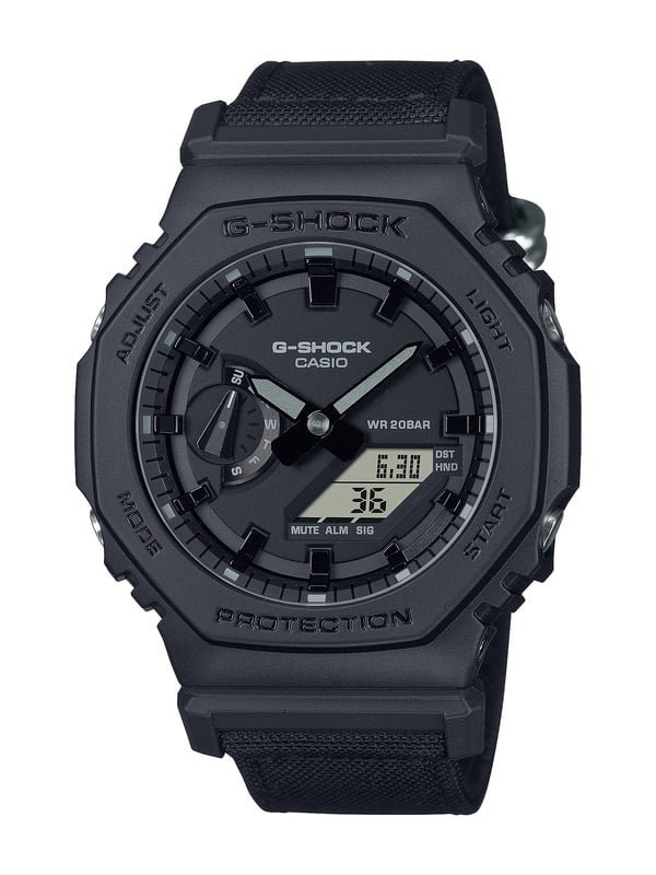G-Shock Utility Black Series with Cordura Eco Bands and Positive LCD Displays