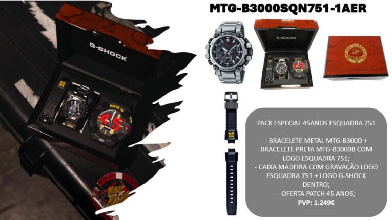 Limited Edition G-Shock MTG-B3000SQN751 and GG-B100SQN751 Box Sets