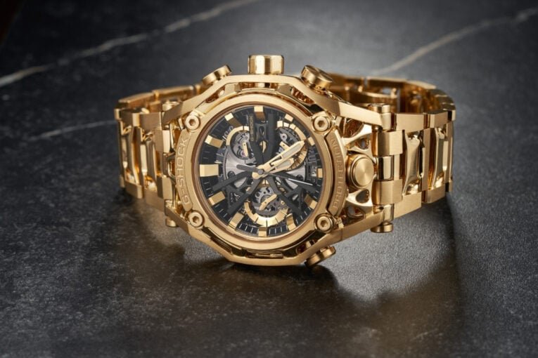 The one-of-one 18 karat gold G-Shock G-D001 sold for $400,050 at auction